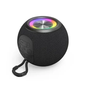 HAMA Ball Bluetooth reproduktor čierny / 5 W / LED podsvietenie / AUX-in / USB-A / microSD slot (188237)