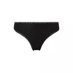 Dámske tangá 3-PACK FLORAL LACE THONGS UW0UW028240R7 čierna Tommy Hilfiger