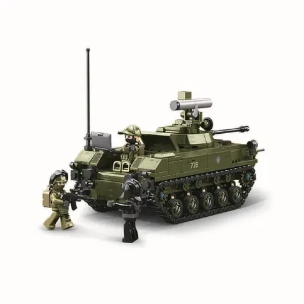 Sluban Model Bricks M38-B1250 Tank BMD-2S v mierke 1:35