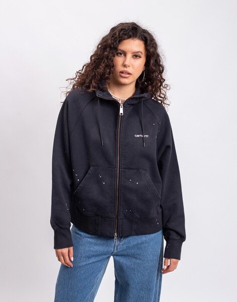 Carhartt WIP W' Hooded Painter Jacket Black destroy wash M