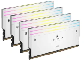 Corsair Dominator Titanium White 64GB (4X 16GB) DDR5 6000Mhz/CL36/DIMM/XMP/RGB/1.35V (CMP64GX5M4B6000C36W)