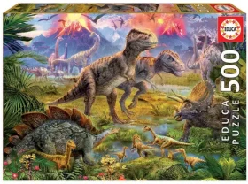 Educa Puzzle Stretnutie dinosaurov
