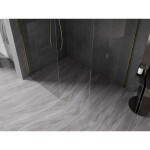 MEXEN/S - Kyoto-X Sprchová zástena WALK-IN 110 x 90, transparent 10 mm, zlato 800-110-202-50-00-090-X