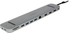 Adesso Plusonic USB-C Docking Adapter/Hub 9in1 with HDMI/DP/LAN/USB