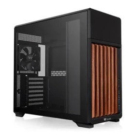 Thermaltake TR300 WS čierna, drevo / Skriňa / ATX / USB-C 3.2 / 2x USB-A 3.2 / bez zdroja / priehľadná bočnica (CA-11M-00M1WN-WS)