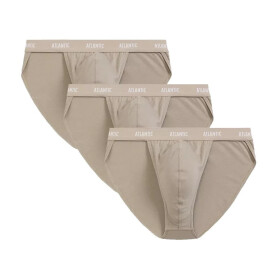 Pánske 3-pakové tangá 1582 beige - Atlantic Béžová XL