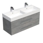 Kúpeľňová skrinka s umývadlom SAT Cube Way 120x53x46 cm betón mat CUBE461202BESAT CUBE461202BESAT