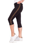 Yoclub Dámske capri legíny vysokým pásom ULD-0012K-3400 Black