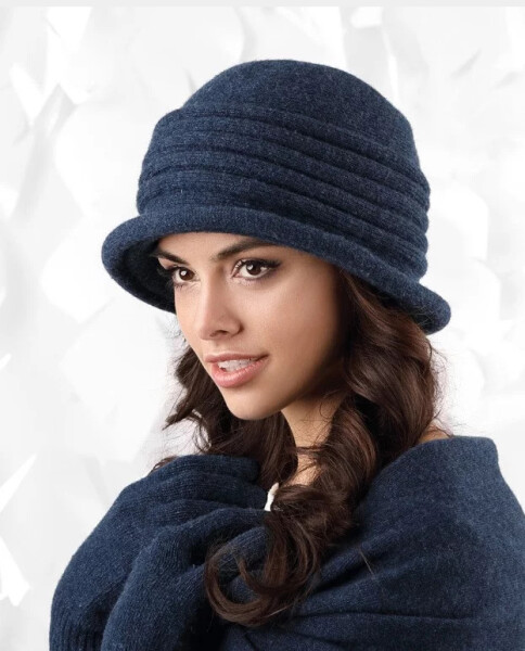 Dámsky set šál + rukavice + čiapka model 163779 - Kamea UNI tmavě modrá