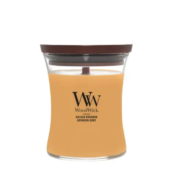 Woodwick Golden Bourbon váza stredná (5038581167862)