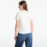 Tričko Calvin Klein Ss 20S Jersey Emblem Crew Tee Tofu L