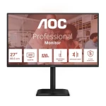 27" AOC Q27E4CV čierna / IPS / 2560x1440 / 16:9 / 4ms / 1500:1 / 350cd-m2 / HDMI + DP + USB-C / VESA (Q27E4CV)