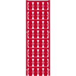 Weidmüller 1852370000 SFX 10/23 NE RT V2 značenie káblov Druh montáže: káblové spony Potlačiteľná plocha: 5 x 23.50 mm červená Počet markerov: 160 160 ks; 1852370000