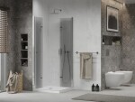 MEXEN/S - Lima Duo sprchovací kút 90x90, transparent, chróm + vanička so sifónom 856-090-090-01-02-4010