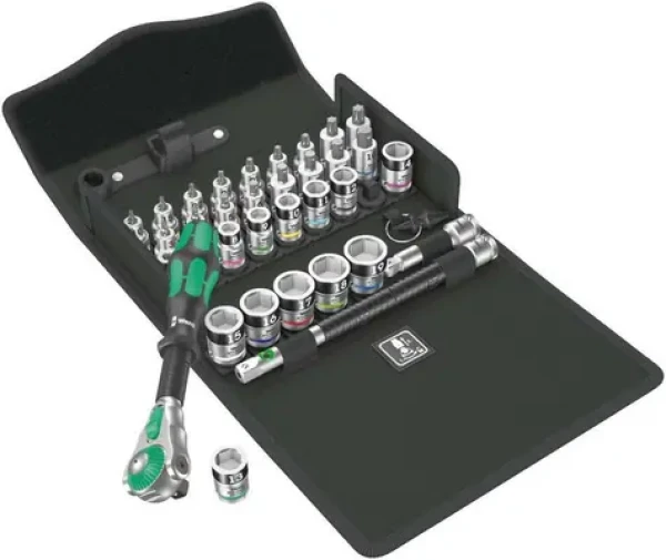 Wera 8100 SB All-in Zyklop Speed / sada s račňou / profil 3/8" / 35 dielny (05003536001)