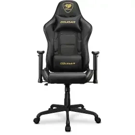 COUGAR Armor Elite Royal čierno-zlatá / Herná stolička / nastaviteľná / syntetická koža / pojazd. kolieska / nosnosť 120 kg (CGR-ARMOR ELITE-BG)