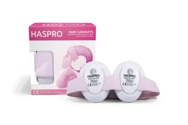 Haspro Hearing Protection BABY slúchadlá na uši, 0m+, ružová (HSBE04G)