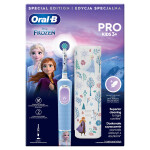 Oral-B Pro Kids 3+ Frozen s puzdrom / Elektrická detská zubná kefka / sonická / 2 režimy / od 3 rokov (Pro Kids 3+ Frozen)