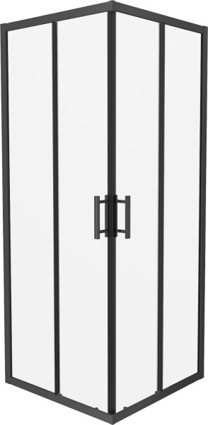 MEXEN - Rio sprchovací kút štvorec 70x70, priehľadná, čierna 860-070-070-70-00