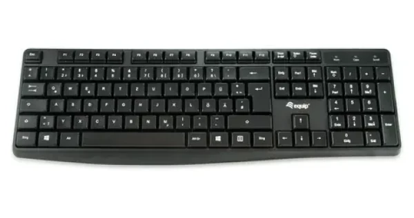 Equip Drôtová klávesnica ES čierna / Klávesnica / USB / 105 kláves / QWERTY (245211)