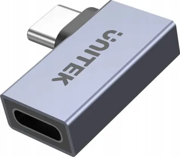 Unitek Adaptér USB-C na USB-C 90 ° plochý / Adaptér / 40 Gbps (A1040GY01)