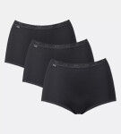 SLOGGI BASIC+ - Maxi nohavičky 3 ks - bavlna comfort Sloggi BLACK 50