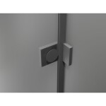 MEXEN/S - Lunar-F L sprchový kút skladacie dvere ľavá 75 x 70, transparent, grafit metal 836L-075-070-95-00-L