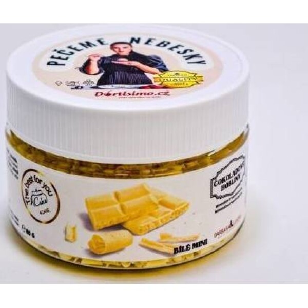Bielé čokoládové hobliny mini (80 g) 1178 - dortis - dortis