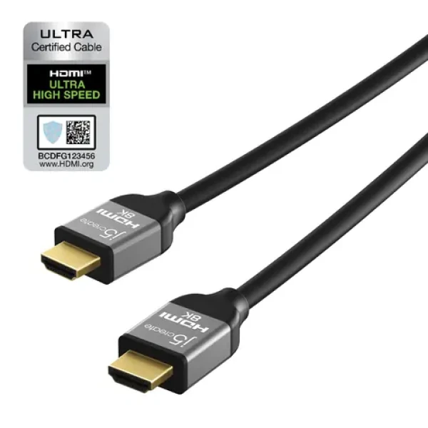 J5Create Ultra High Speed 8K UHD / HDMI kábel / 2 m / Ethernet / 120 Hz (JDC53-N)