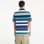 Tričko FRED PERRY Striped Relaxed Polo Shirt Deep Mint M