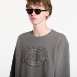 Mikina C.P. Company Diagonal Fleece Boxy Logo Crewneck Sweatshirt Gunmetal XXL