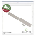 Quadrios 23CA251 23CA251 ochranný štítok Druh montáže: káblové spony Potlačiteľná plocha: 9.5 x 41 mm priehľadná Počet markerov: 50 50 ks; 23CA251