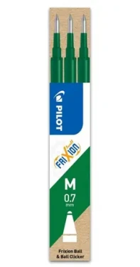 PILOT Náhradné náplne Pilot Frixion / 0,7mm / 3ks / zelená (BLS-FR7-G-S3)