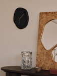 Ferm Living Nástěnné hodiny Melt Black Marble