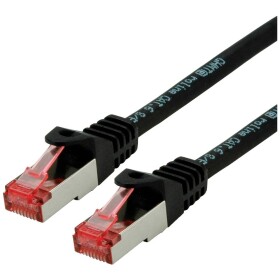 Roline 21.15.2654 RJ45 sieťové káble, prepojovacie káble CAT 6 S/FTP 1.50 m čierna dvojžilový tienený, bez halogénov, samozhášavý 1 ks; 21.15.2654