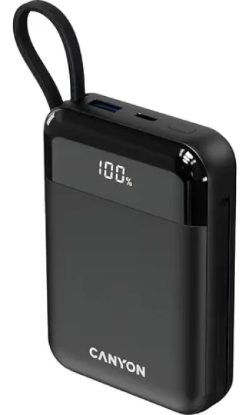 Canyon OnPower 104 čierna / Powerbanka / 10000mAh / USB-C / Lightning / 22,5W (CNS-CPB104B)