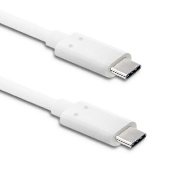 Qoltec 50508 USB-C - USB-C kábel 1m biela / dátový kábel / USB-C 3.1 (50508)