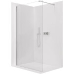 CERANO - Sprchová zástena Walk-in Onyx Cube Ľ/P - 10 mm - hranatá vzpera - chróm, transparentné sklo - 100x200 CER-8050BD8420