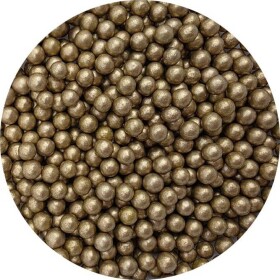 Cukrové perličky metalické zlaté 7mm 80g - I LOVE CAKES - I LOVE CAKES