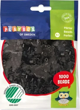 PLAYBOX Zažehľovacie korálky čierne