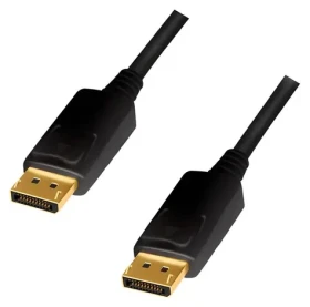 LogiLink DisplayPort 1.2 čierna / Kábel DisplayPort / 1 m / 4K/60 Hz (CD0100)