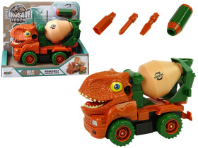 Truck Miešačka betónu Dinosaur Spinning Orange Príslušenstvo