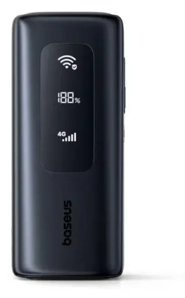 Baseus EnerGeek GX11 čierna / Powerbanka / MiFi hotspot / 20000 mAh / 67W (6932172695743)