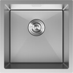 MEXEN - Trixo oceľový drez 1-bowl 440 x 440 mm, nerez 6413441000-01