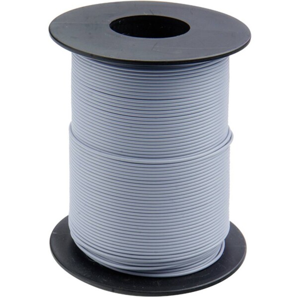 Donau Elektronik 125-S50-9 opletenie / lanko 1 x 0.25 mm² sivá 50 m; 125-S50-9