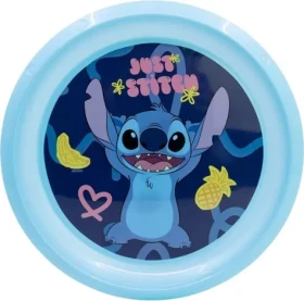 STOR Detský jedálenský tanier Stitch / Detský tanier / Plast / Bez BPA (75012)