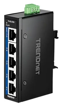 Trendnet TI-GLC50 / Switch / 5- Port 10/100/1000 Mbps / priemyselný / na DIN lištu (TI-GLC50)