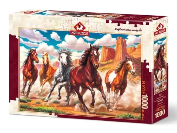ART PUZZLE 4224 Puzzle Divoké kone v údolí