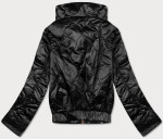 Čierna krátka dámska bunda so stojačikom (B8122-1) odstíny černé S (36)