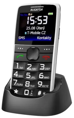 Aligator A675 Senior biely / Distribúcia CZ / 2.2“ TFT Displej 220 x 176 (A675WT)